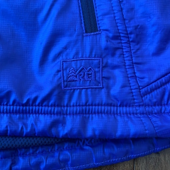 REI WOMENS PURPLE JACKET POLARTEC PERTEX NYLON POLYESTER FULL ZIP HOODED Size S - Picture 5 of 8